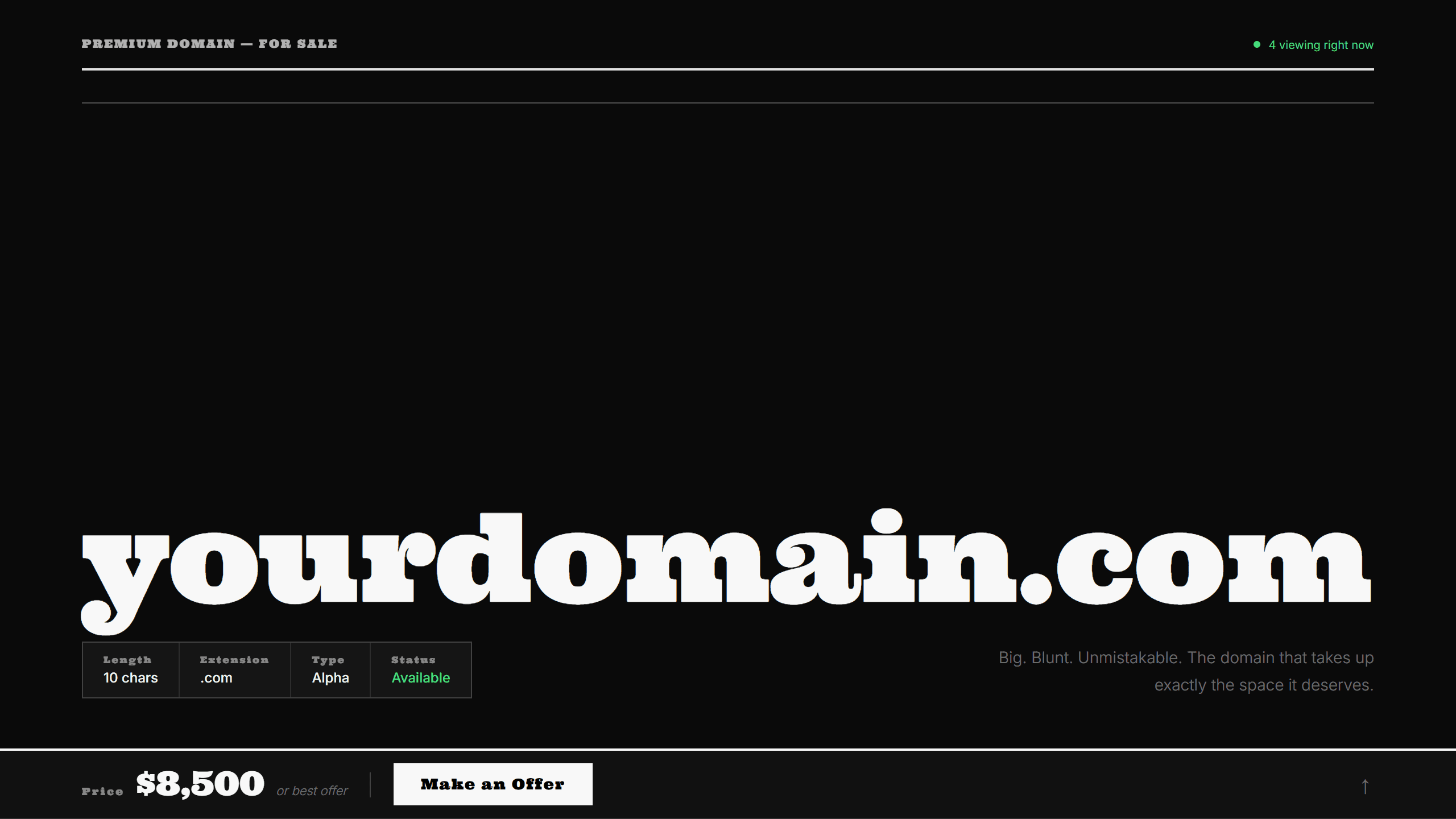Chunk domain lander template preview